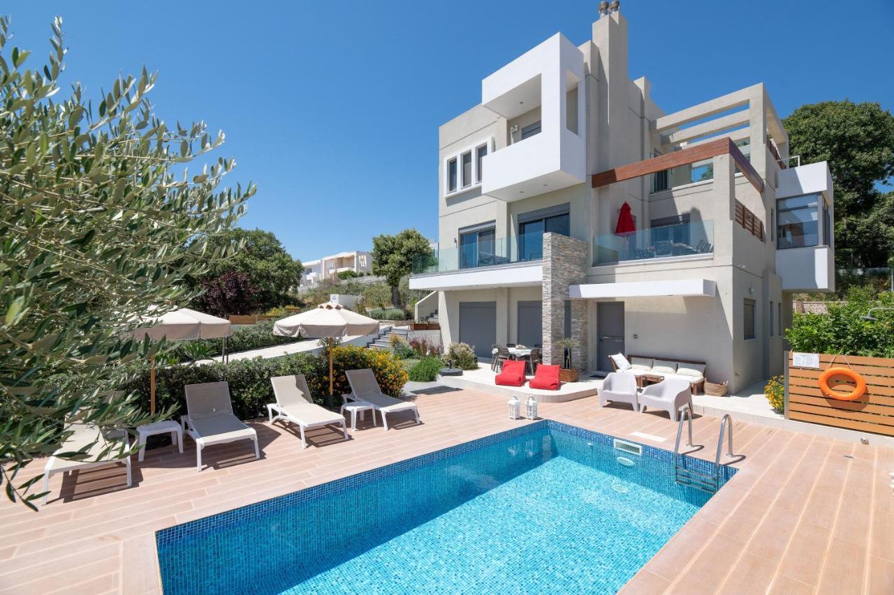 Terpsis Pool Villa Asgourou Extérieur photo