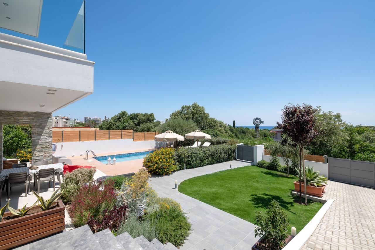 Terpsis Pool Villa Asgourou Extérieur photo