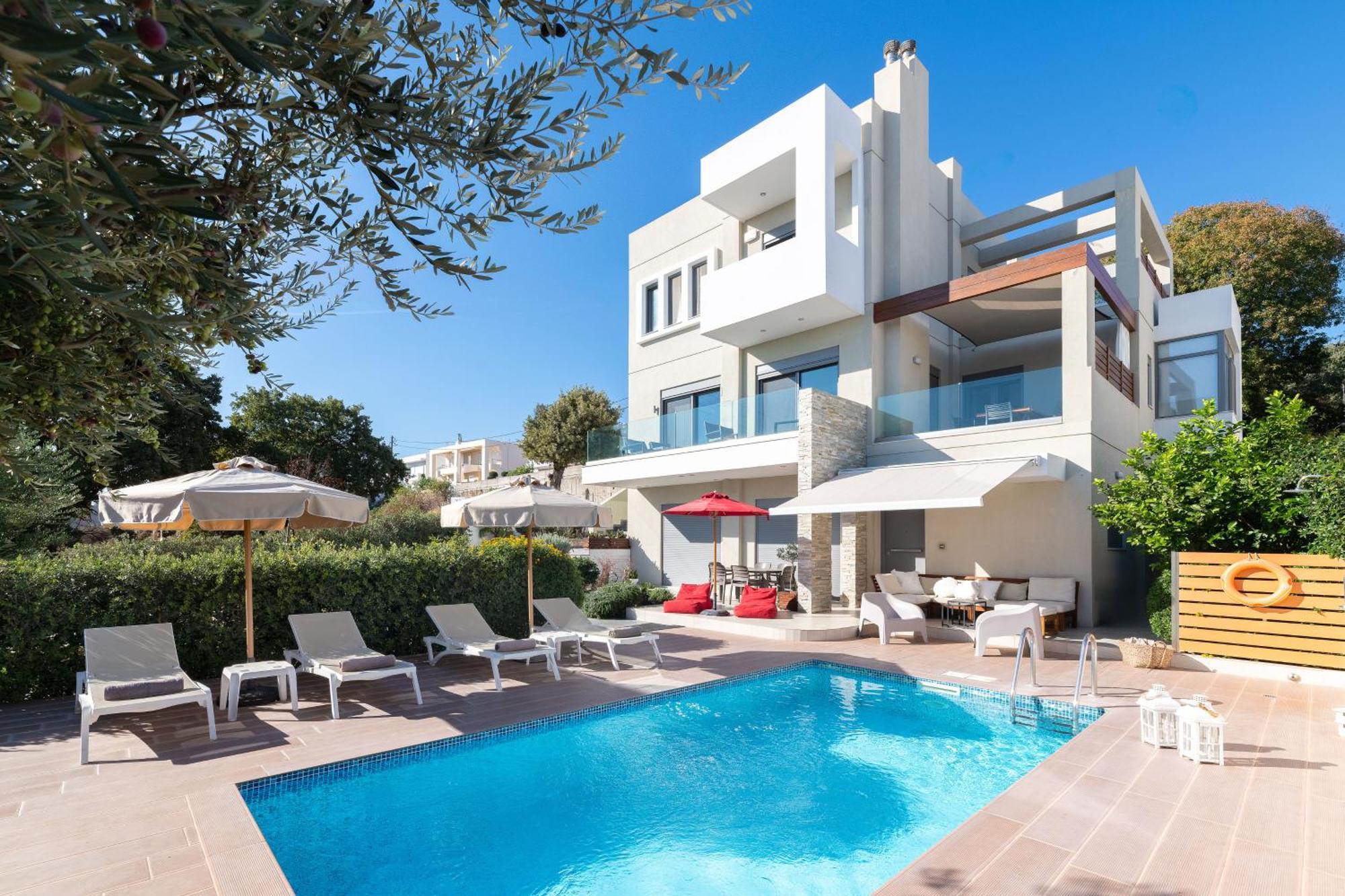 Terpsis Pool Villa Asgourou Extérieur photo