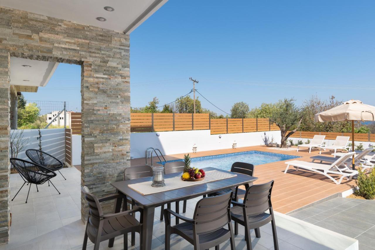 Terpsis Pool Villa Asgourou Extérieur photo