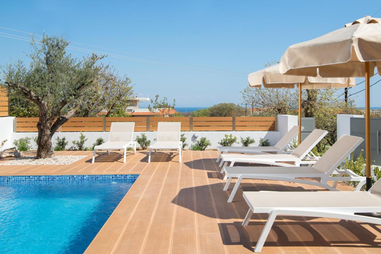 Terpsis Pool Villa Asgourou Extérieur photo
