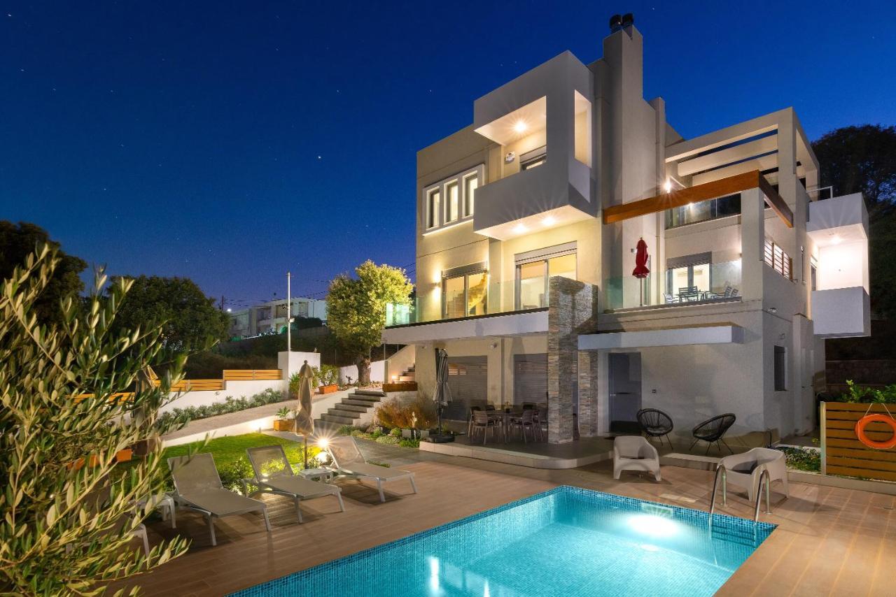 Terpsis Pool Villa Asgourou Extérieur photo